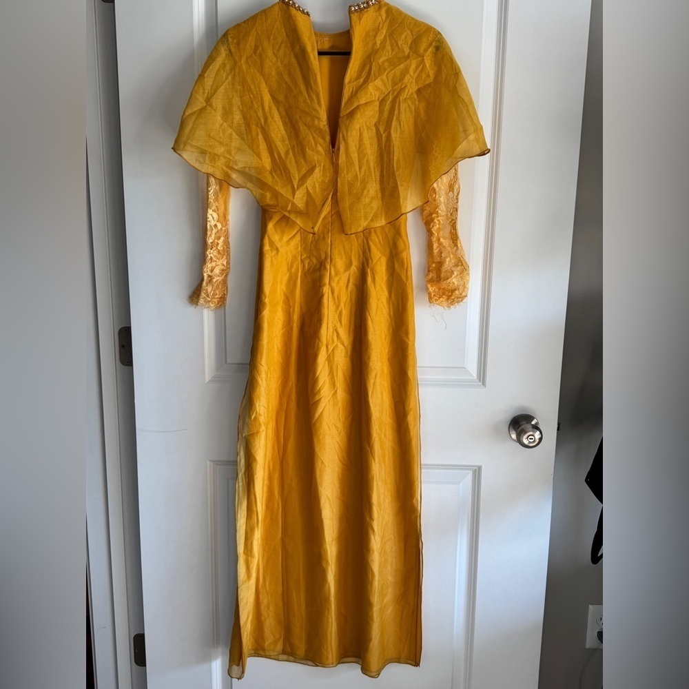 Ao Dai Vietnamese Long Dress - with Pants (Free Priority shipping) - Picture 7 of 11